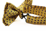 Mens Yellow, Red & Navy Flower Pattern Bow Tie
