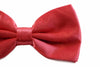 Mens Watermelon Red Solid Plain Colour Bow Tie