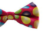Mens Multicoloured Large Polka Dot Patterned Bow Tie