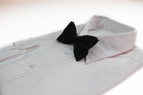 Mens Black Polka Dot Patterned Bow Tie