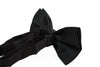 Mens Black Polka Dot Patterned Bow Tie