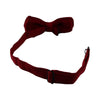 Mens Dark Red Cross-Hatched Knitted Bow Tie