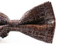 Mens Brown Sparkly Glitter Patterned Bow Tie