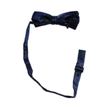 Mens Blue Sparkly Glitter Patterned Bow Tie