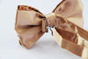 Mens Gold Sequin Patterned Bow Tie