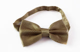 Mens Gold Disco Shine Checkered Patterned Bow Tie