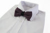 Mens Black & Baby Pink Cross-Hatched Knitted Bow Tie