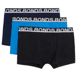 12 X Bonds Mens Everyday Trunks Underwear Black / Navy / Blue