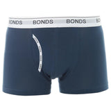 3 x Mens Bonds Guyfront Trunks Underwear Undies Navy/White