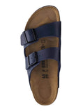 Womens Birkenstock Arizona Birko-Flor Blue Slip On Sandals