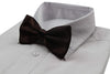 Mens Brown Solid Plain Colour Bow Tie