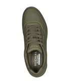 Mens Skechers Uno - Stand On Air Dark Green Sneaker Shoes