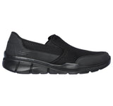 Mens Skechers Equalizer 3.0 - Bluegate Black/Black Slip On Sneaker Shoes