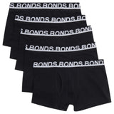 20 X Bonds Mens Everyday Trunks Underwear Black