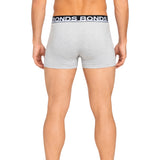 3 x Bonds Mens Everyday Trunks Underwear Black Stripe/Grey/Black