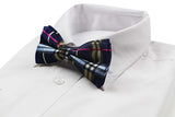 Mens Multicoloured Patterned Bow Tie
