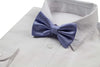 Mens Lavender Plain Coloured Checkered Bow Tie