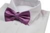 Mens Light Purple Plain Coloured Checkered Bow Tie