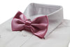 Mens Baby Pink Solid Plain Colour Bow Tie
