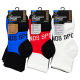 30 X Bonds Mens Ultimate Comfort Quarter Crew Sport Socks Assorted