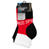 18 X Bonds Mens Ultimate Comfort Quarter Crew Sport Socks Assorted