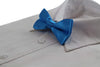 Boys Santorini Blue Plain Bow Tie