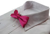 Boys Hot Pink Plain Bow Tie