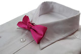 Boys Hot Pink Plain Bow Tie