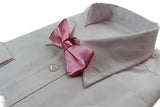 Boys Pink Plain Bow Tie