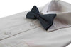 Mens Matt Solid Plain Gunmetal Colour Bow Tie