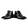 Mens Zasel Cosmo Black Leather Slip On Lace Up Boots