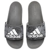 Adidas Mens Grey/White Adilette Comfort Sandals Slides