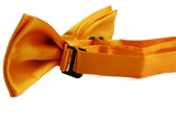 Boys Warm Yellow Plain Bow Tie