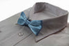 Boys Light Blue Plain Bow Tie