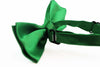 Boys Green Plain Bow Tie