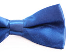 Boys Blue Plain Bow Tie