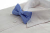 Boys Sky Blue Bow Tie With White Polka Dots