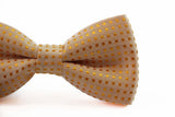 Boys Faint Orange Polka Dot Pattern Bow Tie