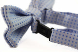 Boys Light Blue Polka Dot Pattern Bow Tie