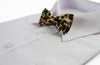 Boys Gold Leopard Patterned Bow Tie