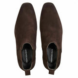 Mens Julius Marlow Kick Mocha Suede Work Formal Leather Slip On Shoes Boots