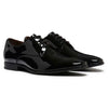 Mens Julius Marlow Jet Work Leather Black Patent Formal Lace Up Shoes