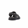 Mens Hush Puppies Simmer Black Sandals Leather Shoes