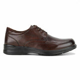 Mens Hush Puppies Torpedo Extra Wide Mahogany Leather Work Lace Up Shoes