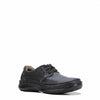 Hush Puppies Borrow Shoes Lace Up Black Extra Wide Casual Dress Shoes
