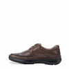 Hush Puppies Borrow Shoes Lace Up Brown Extra Wide Casual Dress Shoes