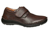 Mens Hush Puppies Bloke Brown Leather Extra Wide Slip On Work Dress Shoes