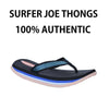 2 x Mens Original Surfer Joe Thongs Sandals Shoes Slippers Black Blue Flip Flops