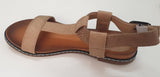 Womens Grosby Claudia Sandals Tan Beige Sandals Open Toe Sandal Summer Shoes