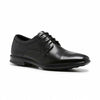 Mens Hush Puppies Cain Black Leather Lace Up Work Formal Shoes